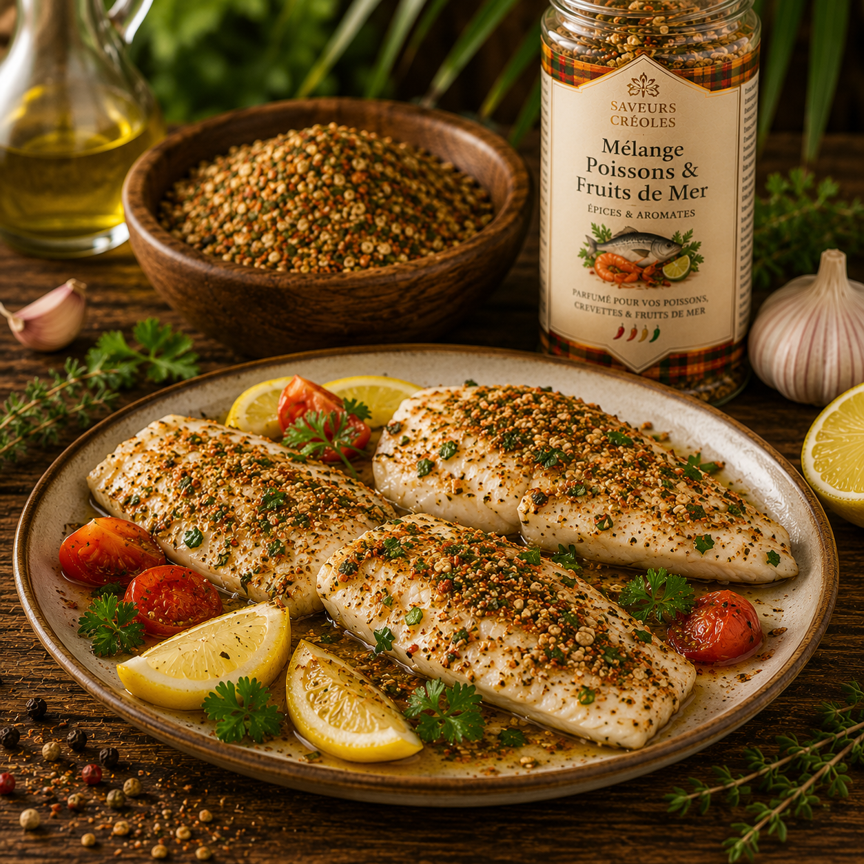 Mélange Poissons & Fruits de Mer | Mélange d'Épices des Antilles - Saveurs Créoles