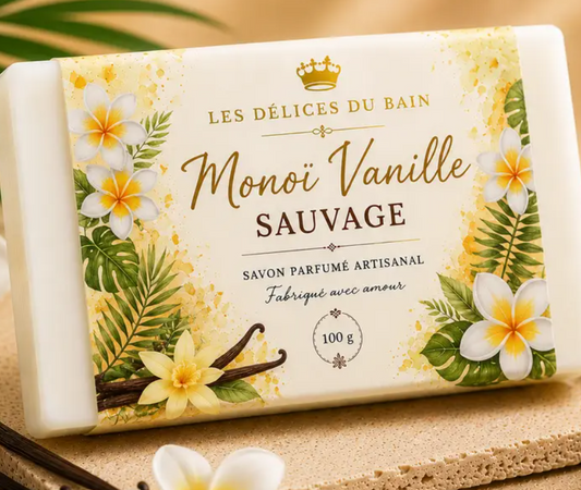 Savon Monoï Vanille | Savon Artisanal Parfumé - Saveurs Créoles