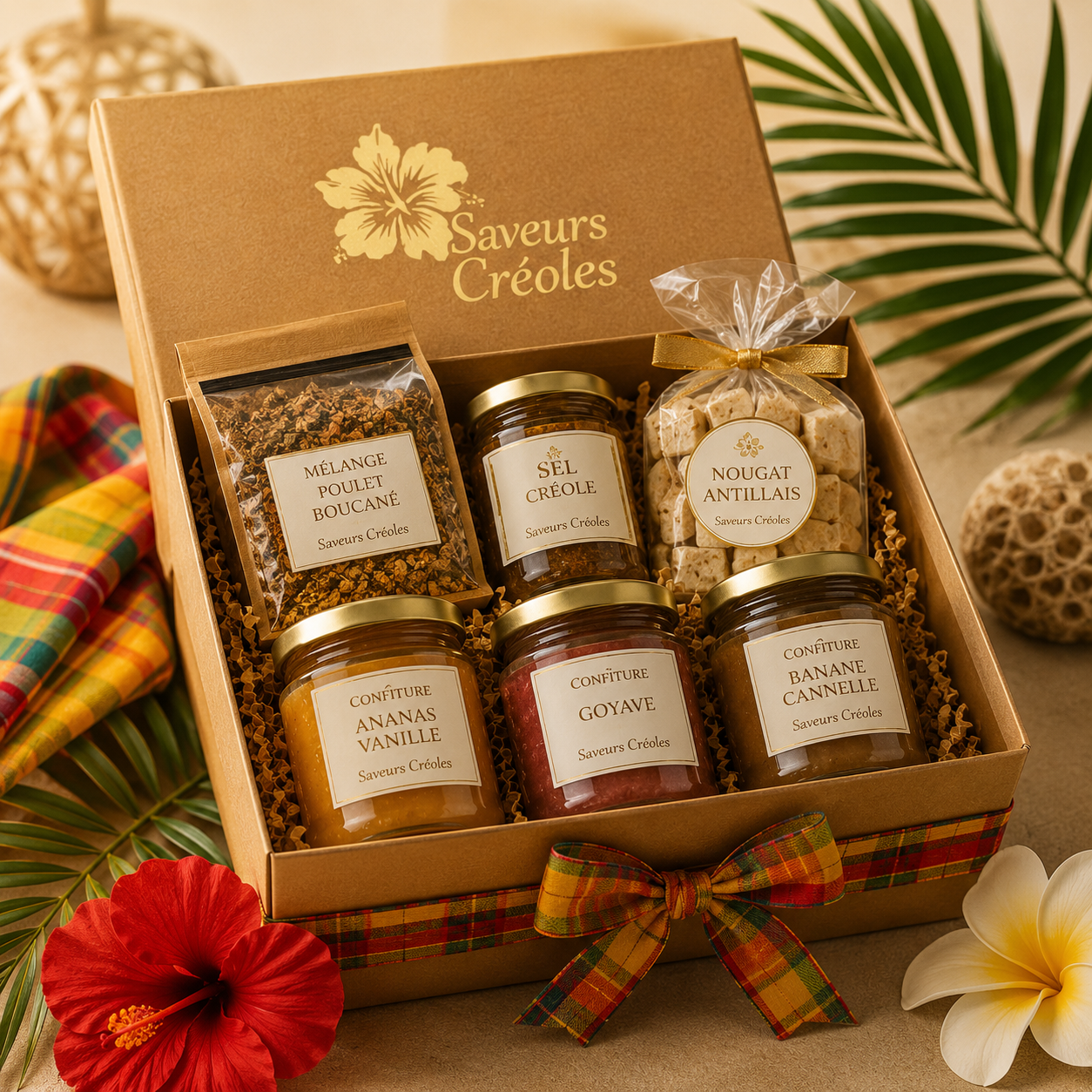 Coffret Douceurs des Îles | Cadeau Gourmand Créole - Saveurs Créoles