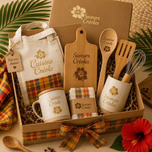 Coffret Ma Cuisine Créole | Coffret Cuisine Antillaise - Saveurs Créoles