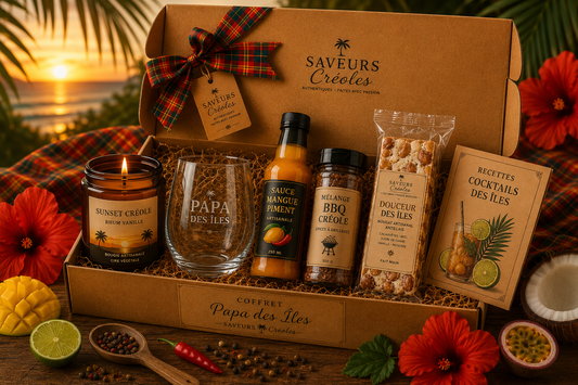 Coffret Papa des Îles | Coffret Cadeau Créole - Saveurs Créoles