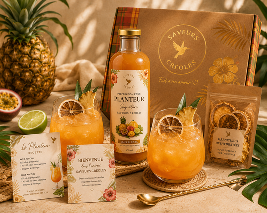 Coffret Planteur des Îles | Coffret Cocktail Tropical - Saveurs Créoles