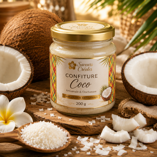 Confiture de Coco | Confiture Artisanale des Antilles - Saveurs Créoles