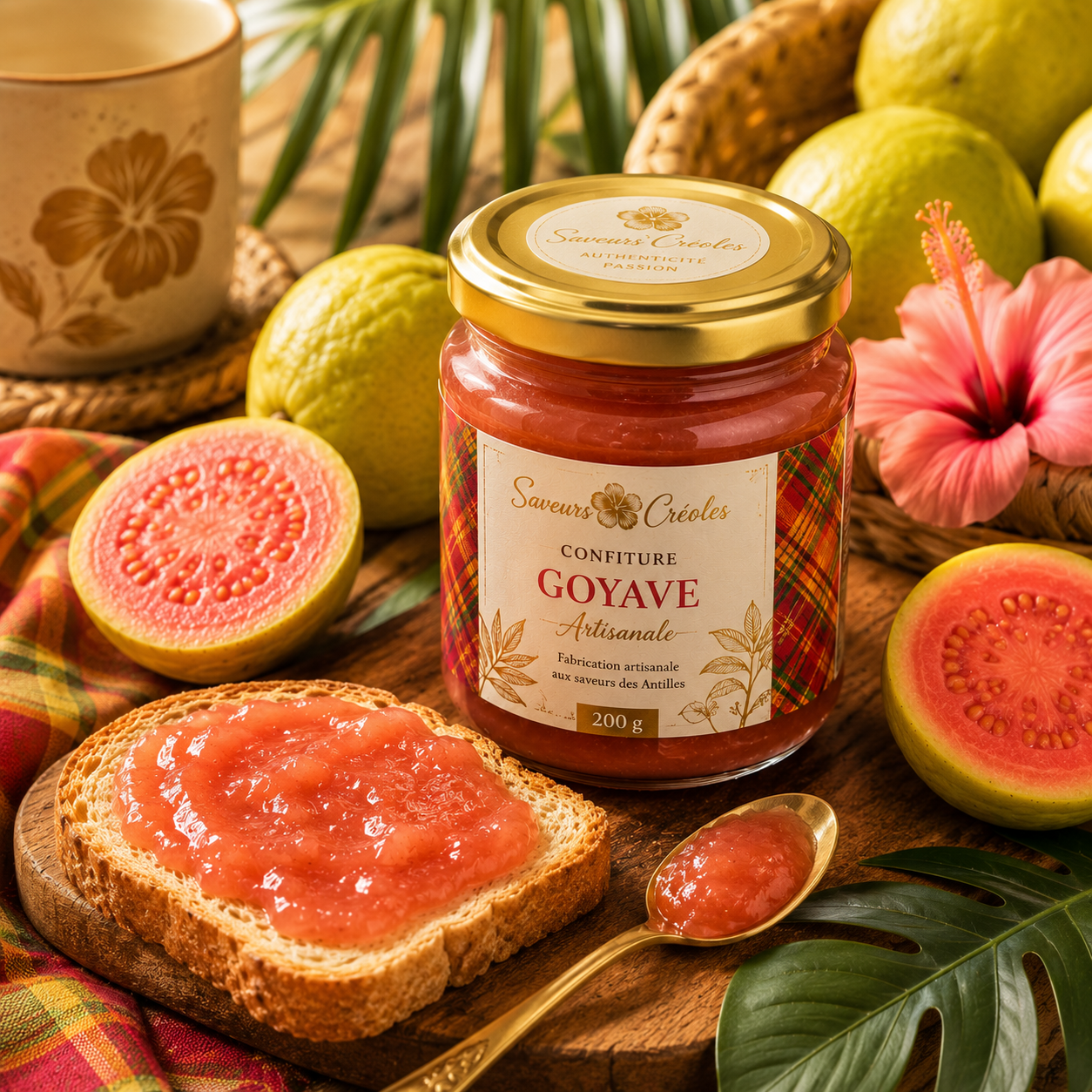 Confiture de Goyave | Confiture Artisanale des Antilles - Saveurs Créoles
