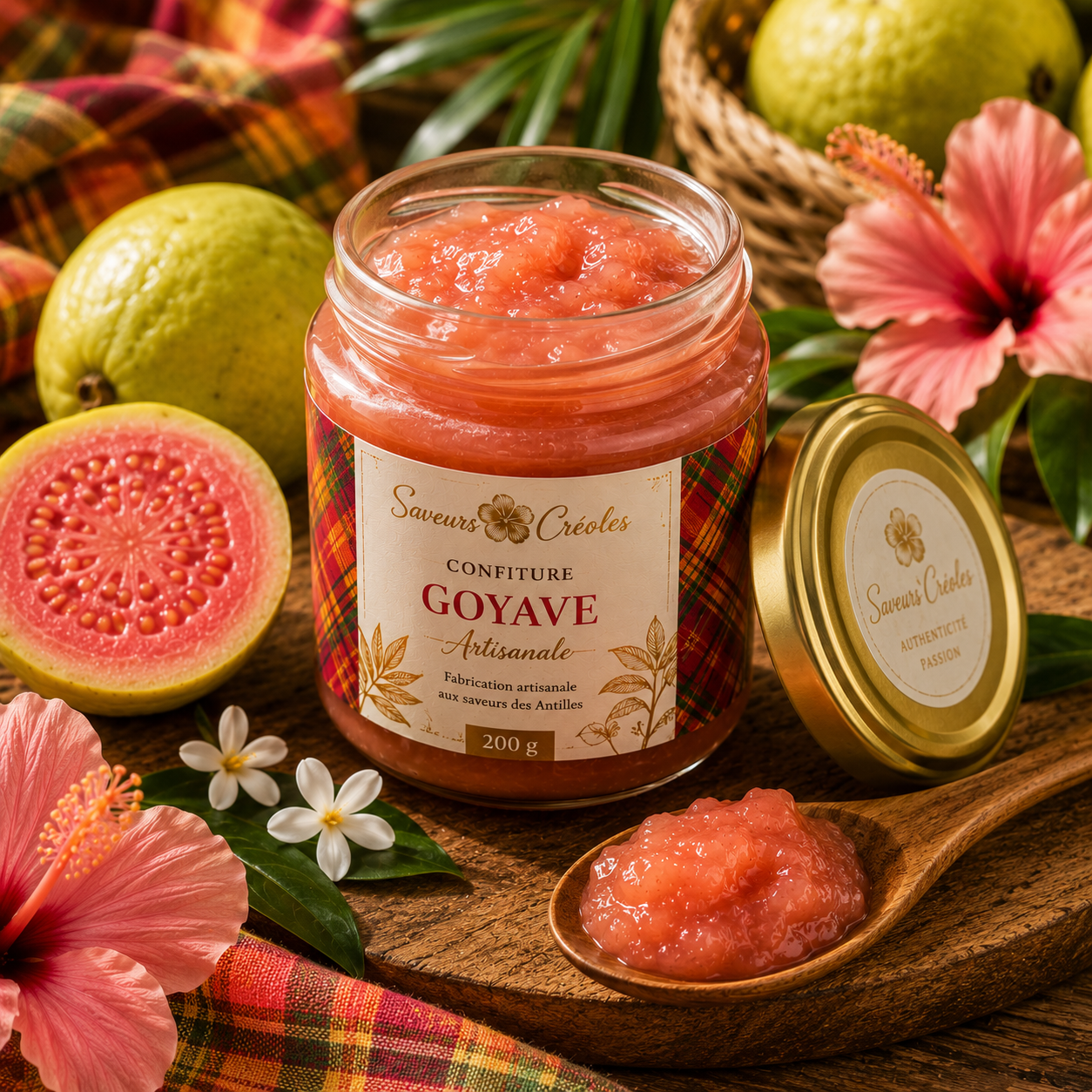 Confiture de Goyave | Confiture Artisanale des Antilles - Saveurs Créoles