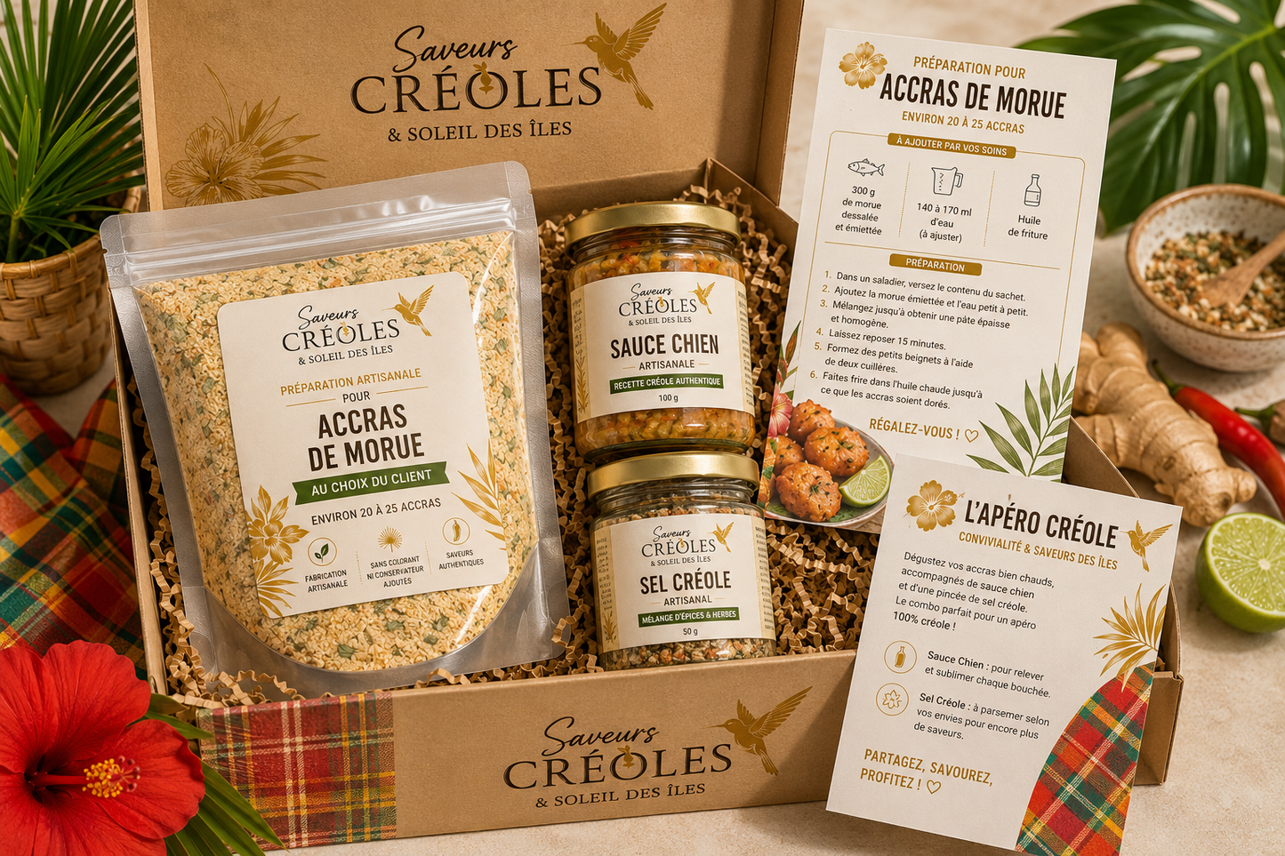 Kit Apéro Créole | Coffret Apéritif des Antilles - Saveurs Créoles