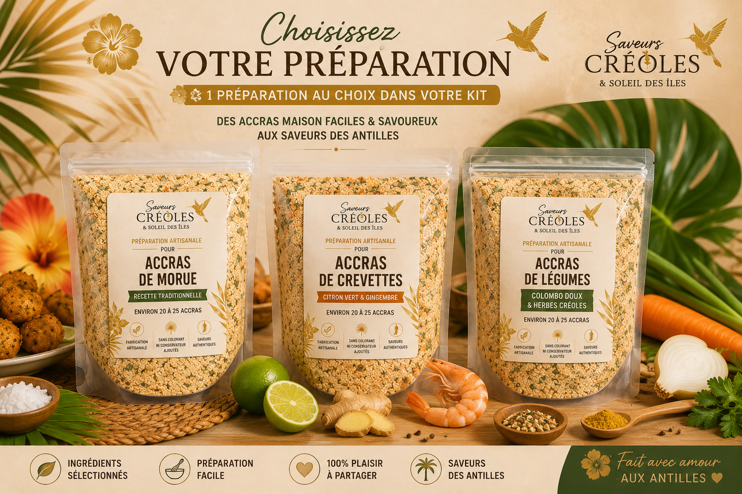 Kit Apéro Créole | Coffret Apéritif des Antilles - Saveurs Créoles