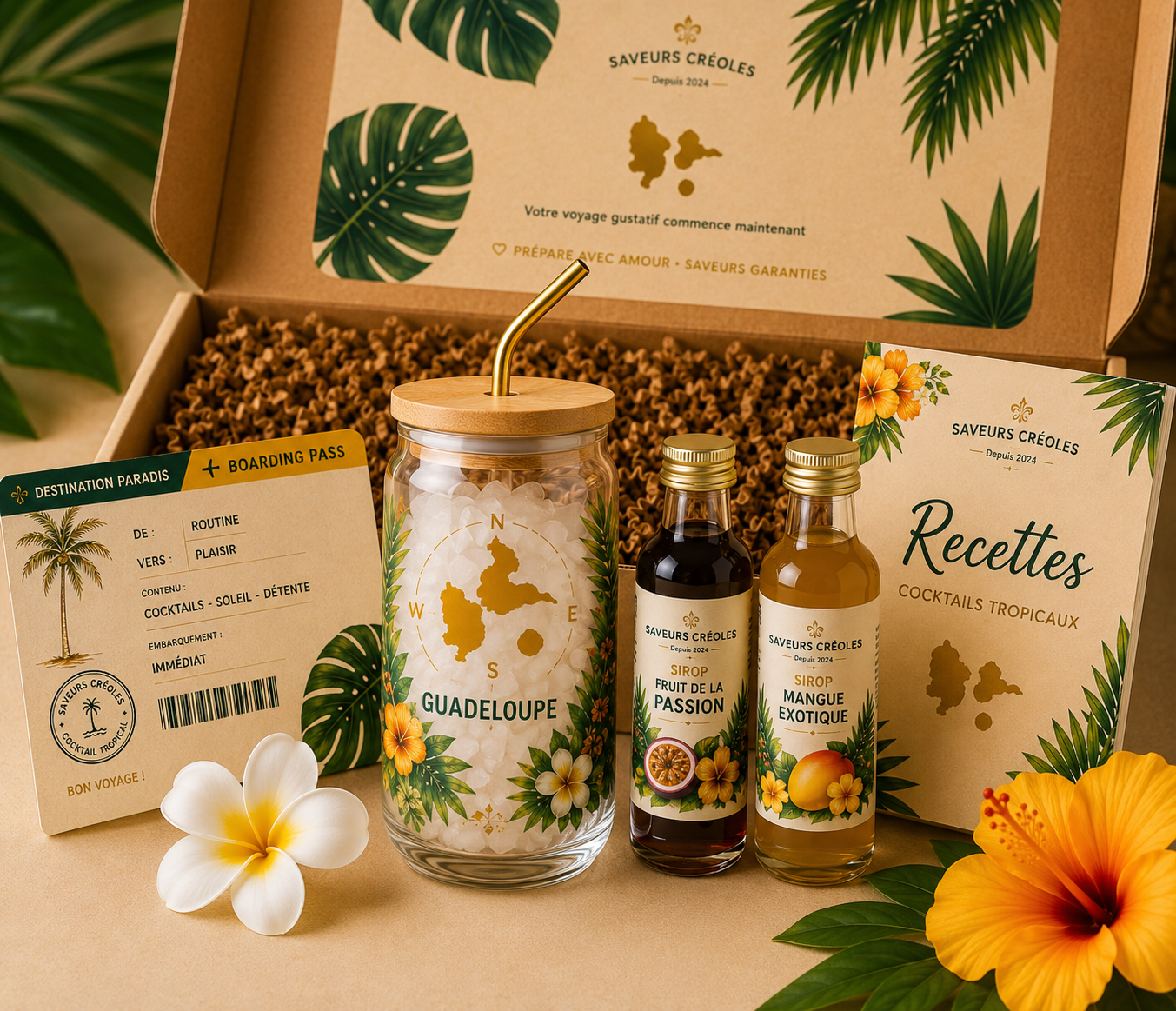 Kit Cocktail Tropical | Kit Cocktail des Antilles - Saveurs Créoles