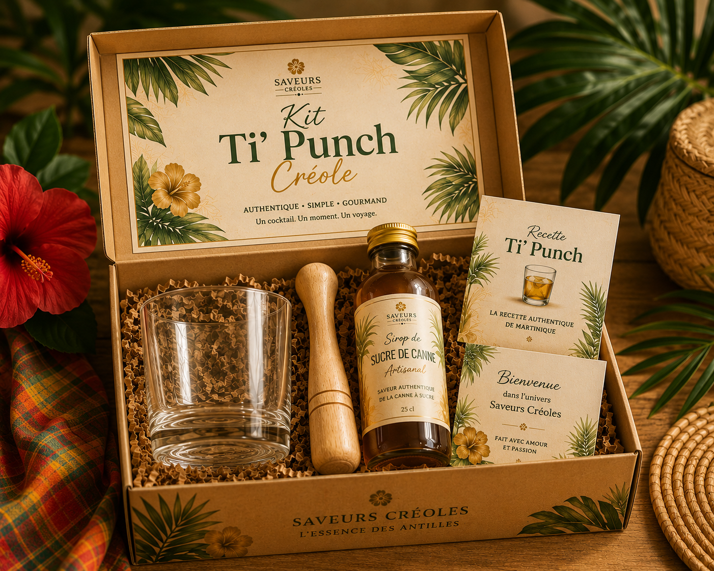 Kit Ti Punch Créole | Kit Cocktail des Antilles - Saveurs Créoles