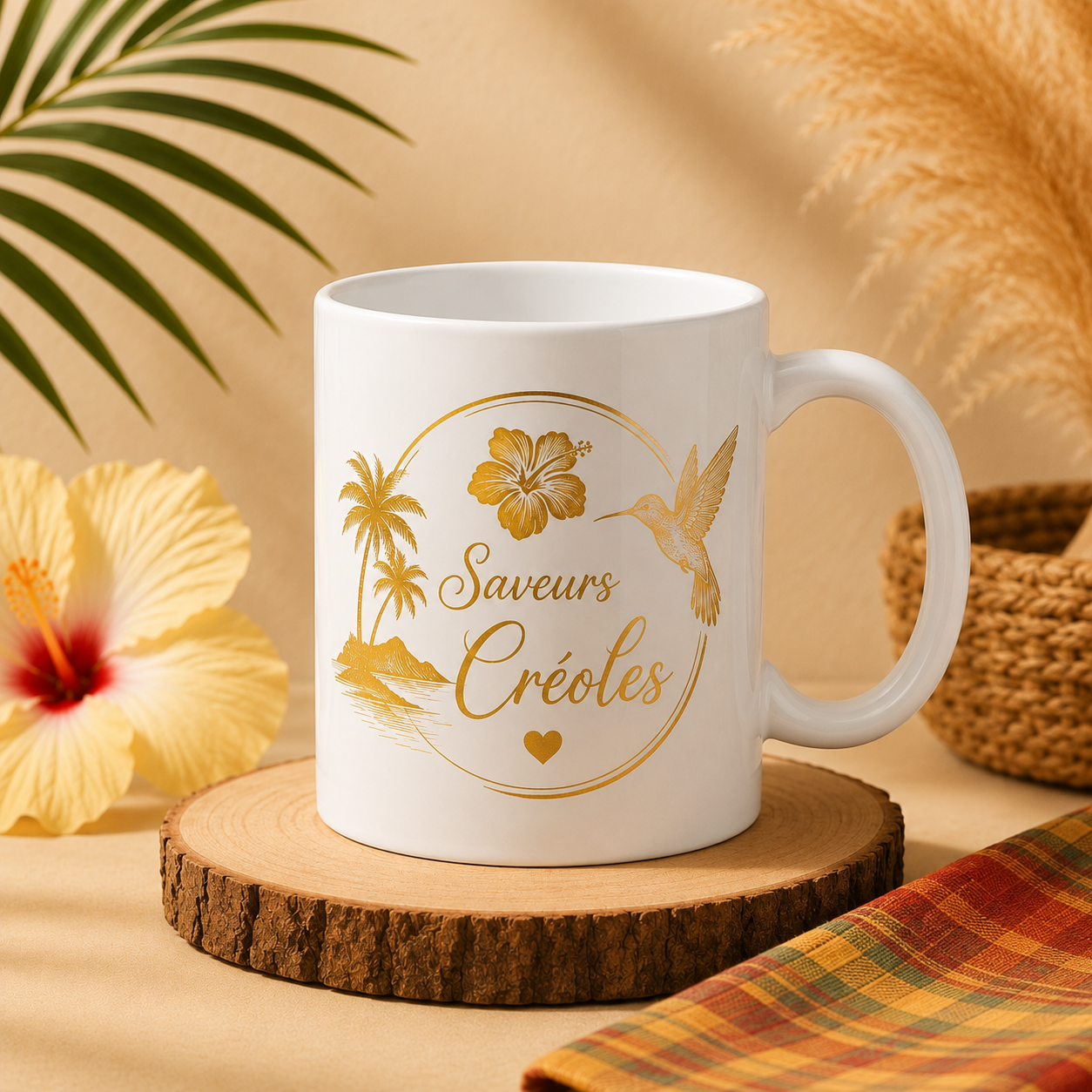 Mug Personnalisé | Tasse Personnalisable en Céramique - Saveurs Créoles