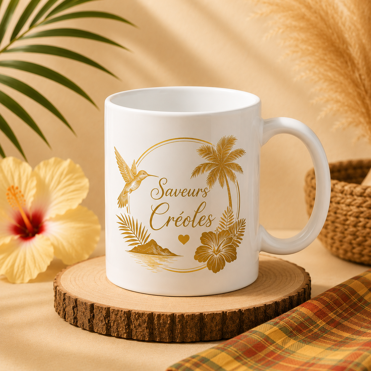 Mug Personnalisé | Tasse Personnalisable en Céramique - Saveurs Créoles