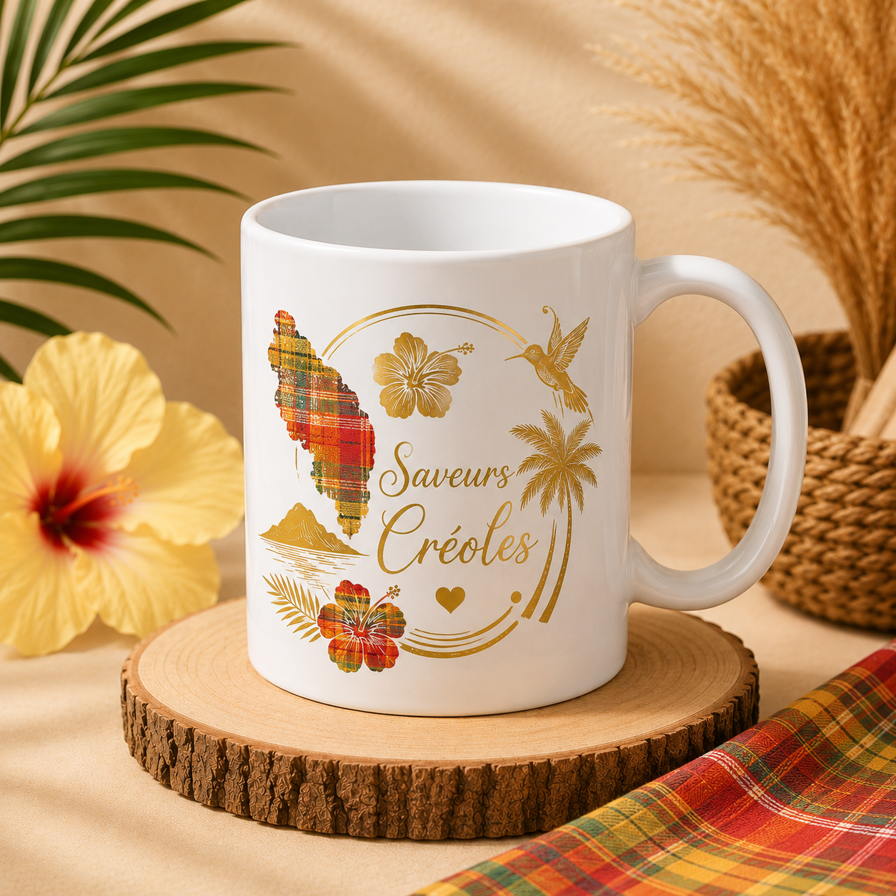 Mug Personnalisé | Tasse Personnalisable en Céramique - Saveurs Créoles