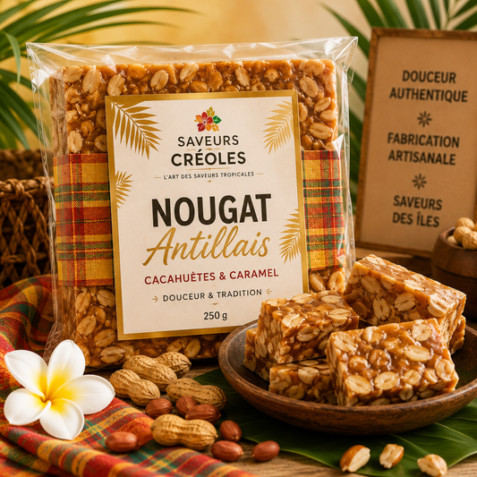 Nougat Antillais aux Cacahuètes Artisanal | Saveurs Créoles