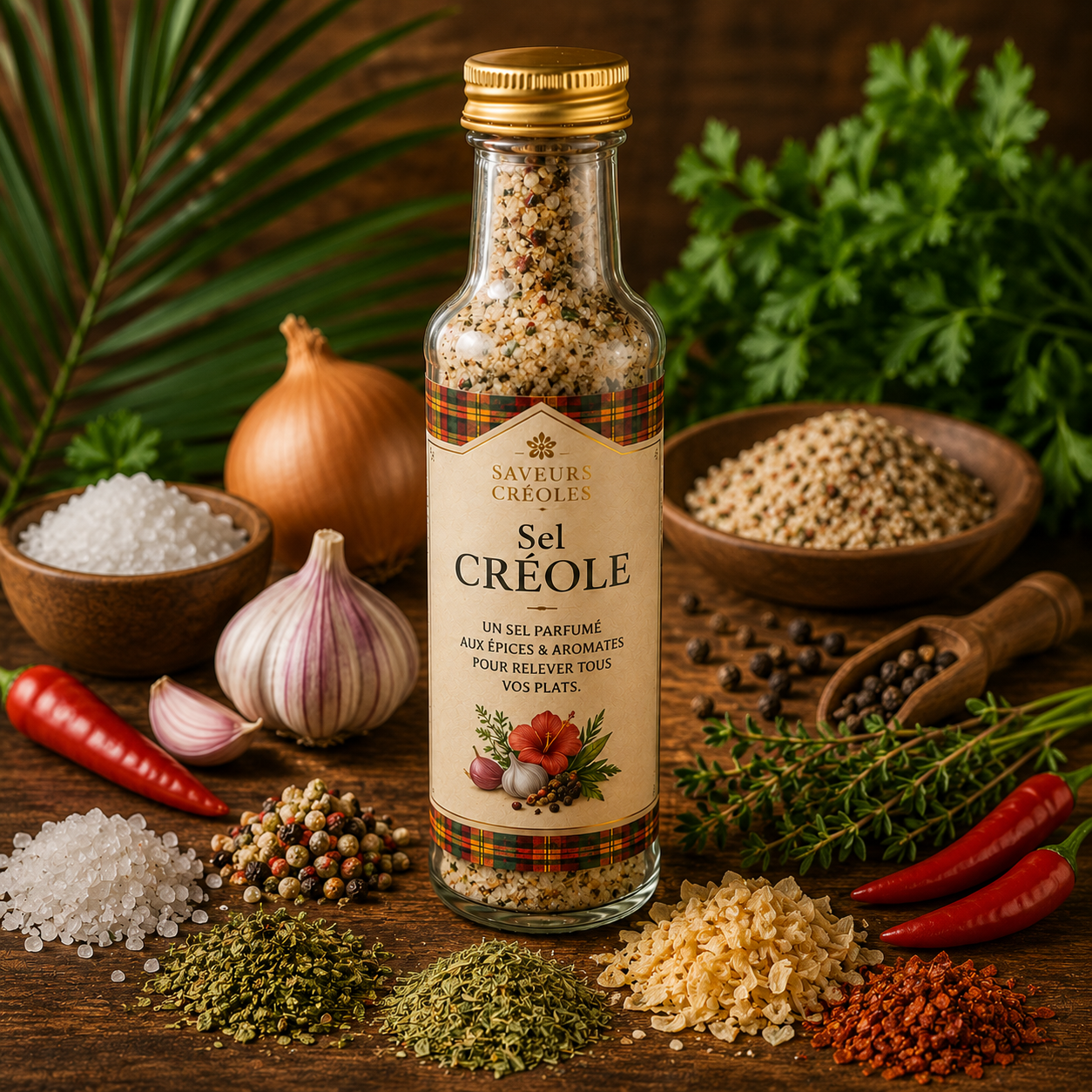 Sel Créole | Mélange de Sel et d'Épices des Antilles - Saveurs Créoles