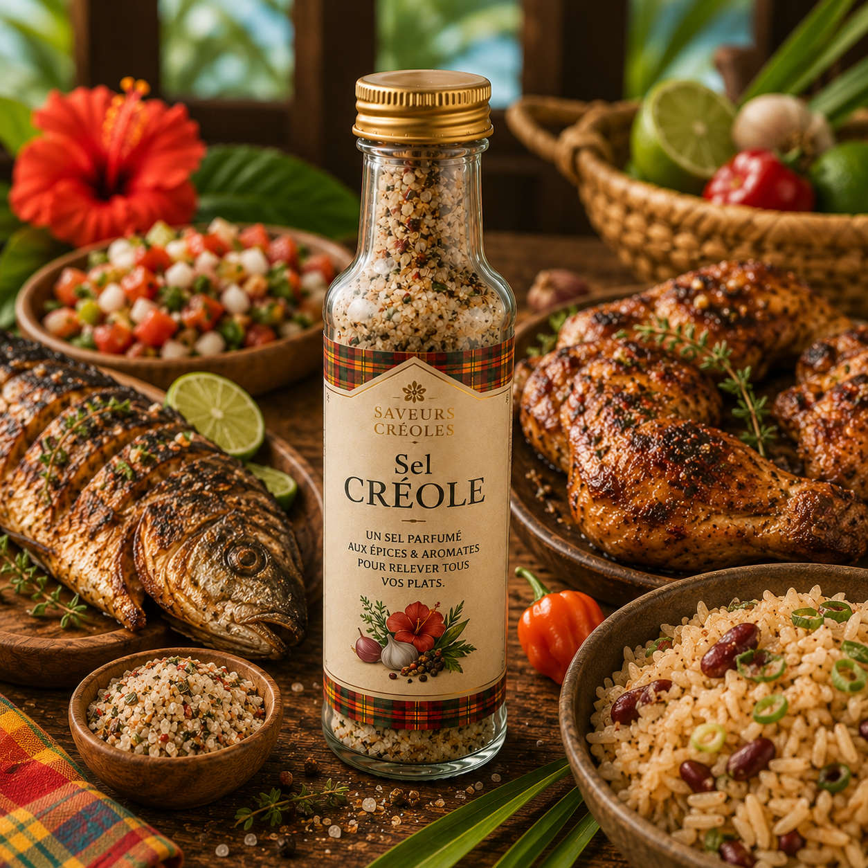 Sel Créole | Mélange de Sel et d'Épices des Antilles - Saveurs Créoles